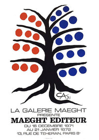 Alexander Calder ‘Tree with Blue and Red Fruits’ Poster - BLU KAT