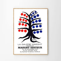 Alexander Calder ‘Tree with Blue and Red Fruits’ Poster - BLU KAT