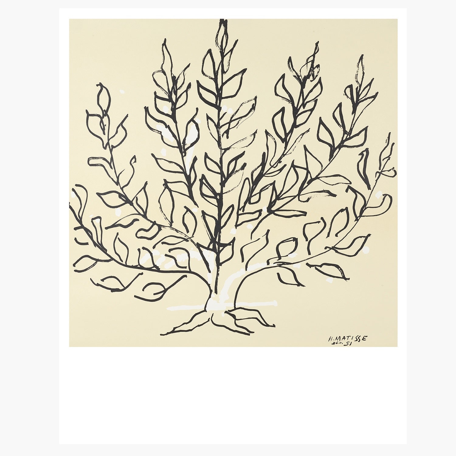 Henri MATISSE 'Le Buisson, 1951' Tree Print