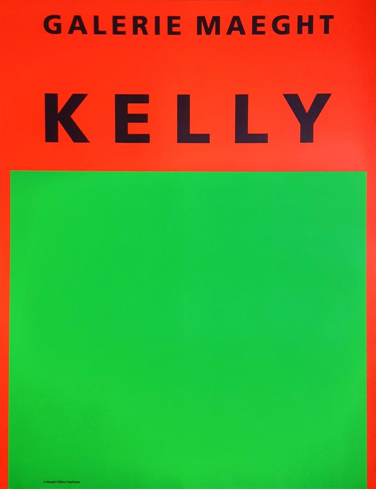 Ellsworth KELLY 'Orange et Vert 1954' Poster - End of edition