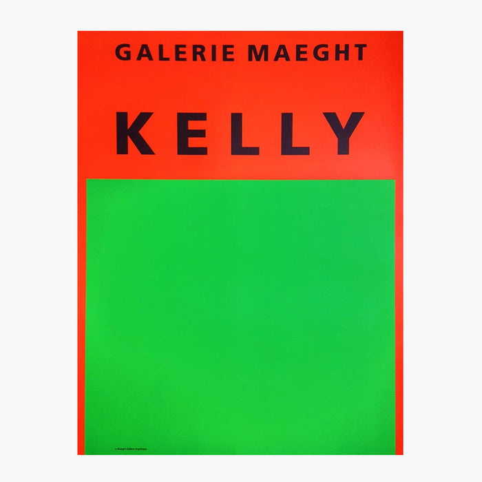 'Orange et Vert' by Ellsworth Kelly, a reproduction from Galerie Maeght