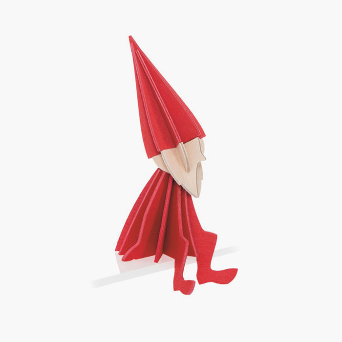 DIY elf in red made of 100% birch plywood from LOVI  