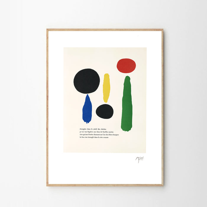 Joan Miró ‘Parler Seul’ Art Print from Galerie Maeght