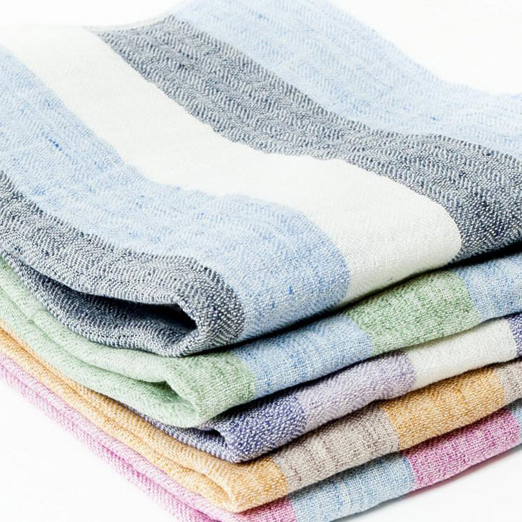 Linen50 Striped Kitchen Towel - Navy