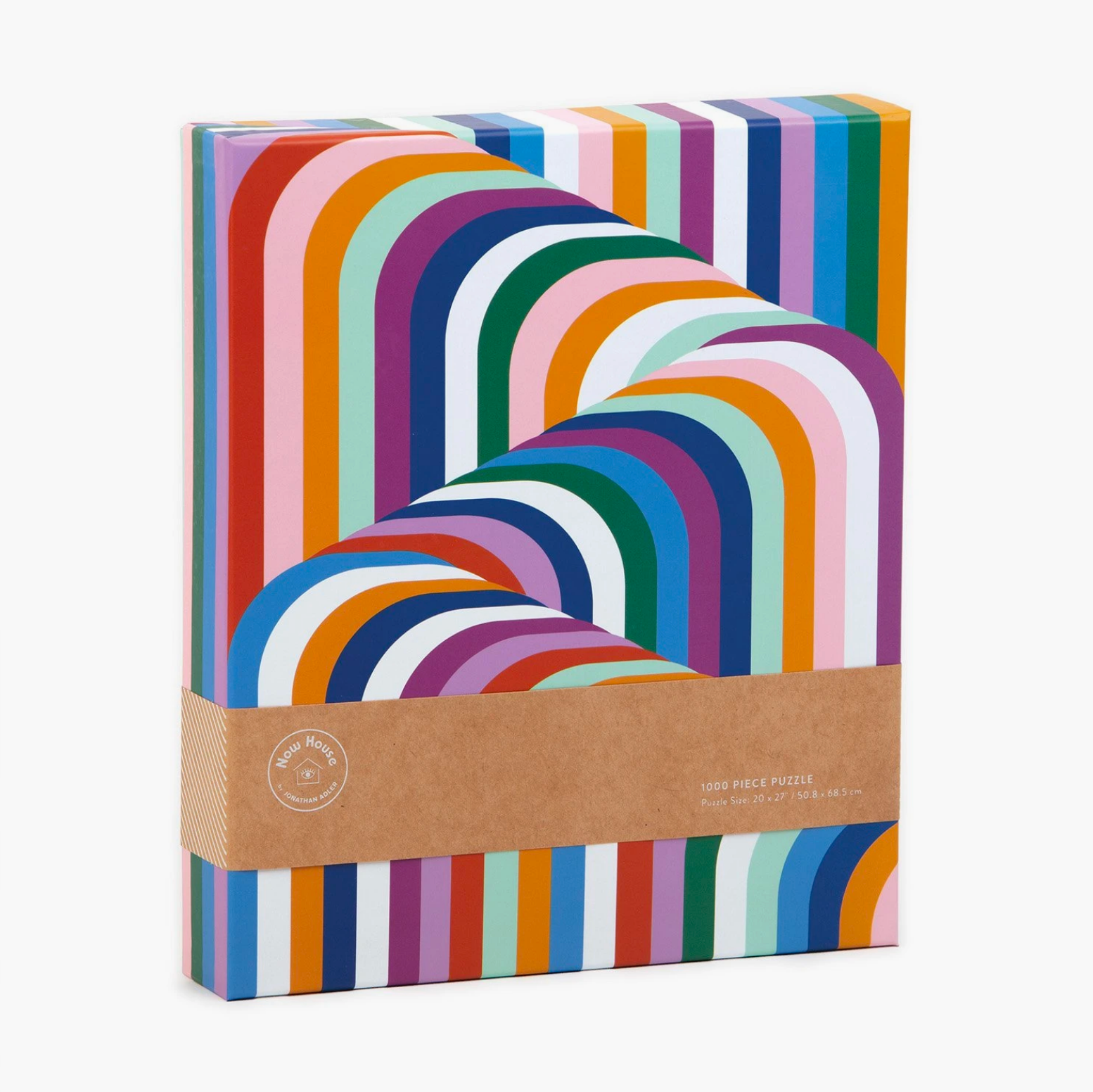 A colorful puzzle 1000 Piece Vertigo Puzzle designed by Jonathan Adler