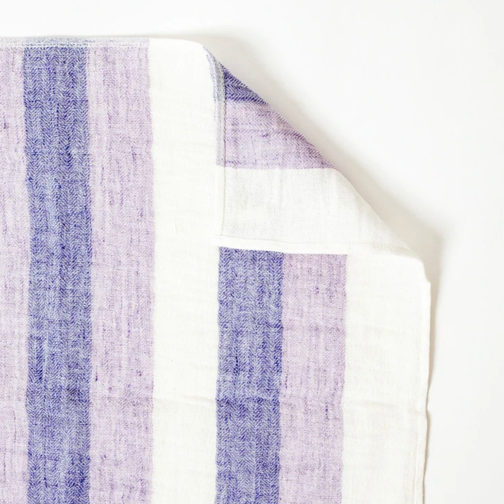 KONTEX Linen50 Striped Kitchen Towel - Lilac