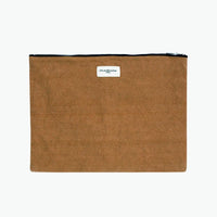 Barbette Recycled Cotton Pouch - Camel - BLU KAT