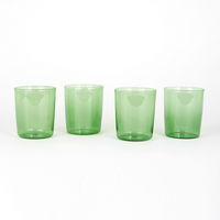 Maison Balzac Set of Four Drinking Glasses - GREEN