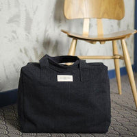 Célestin The 24-H Bag in Recycled Cotton - Black - BLU KAT