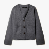 LISA YANG Danni Graphite Grey Cashmere Cardigan