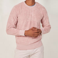 HARTFORD Faded Pink Cotton Terry Sweatshirt