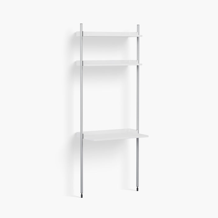 HAY PIER SHELVING SYSTEM 11 with Work Desk - 1 column