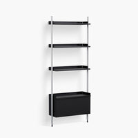 HAY PIER SHELVING SYSTEM 131 with one cabinet - 1 column