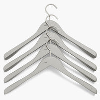 HAY Wide Soft Coat Hanger - Set of 4 - Grey