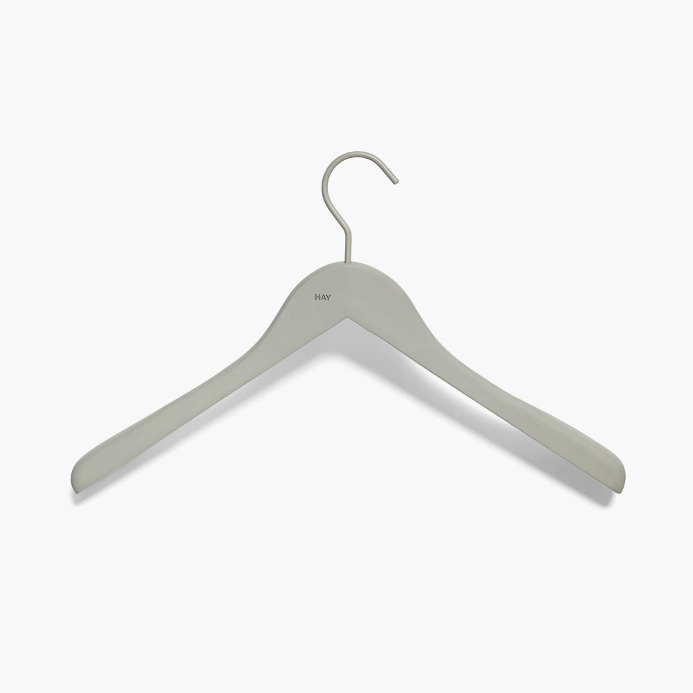 HAY Wide Soft Coat Hanger - Set of 4 - Grey