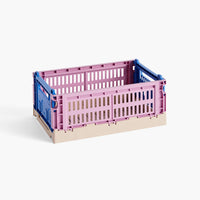 HAY Recycled Small Colour Crate Mix - Dusty Rose mix