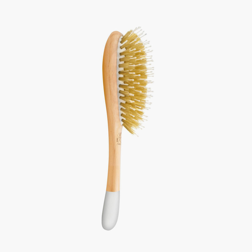Detangling + smoothing Travel Hair Brush - Boar & Nylon bristles