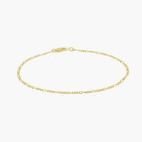 Figaro anklet in 14K gold plated 925 Sterling Silver from BY1OAK