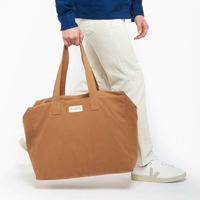 Rive Droite Camel Recycled Cotton Weekend Bag - Elzevir