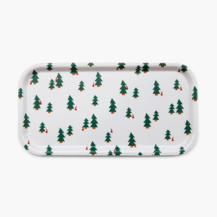 BLU KAT Christmas Forest Rectangular Serving Tray 