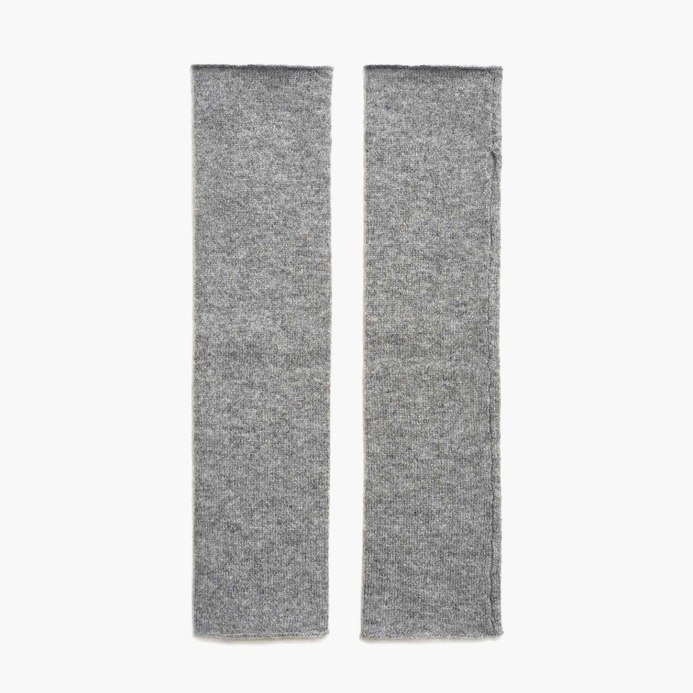 Grey armwarmers in cashmere