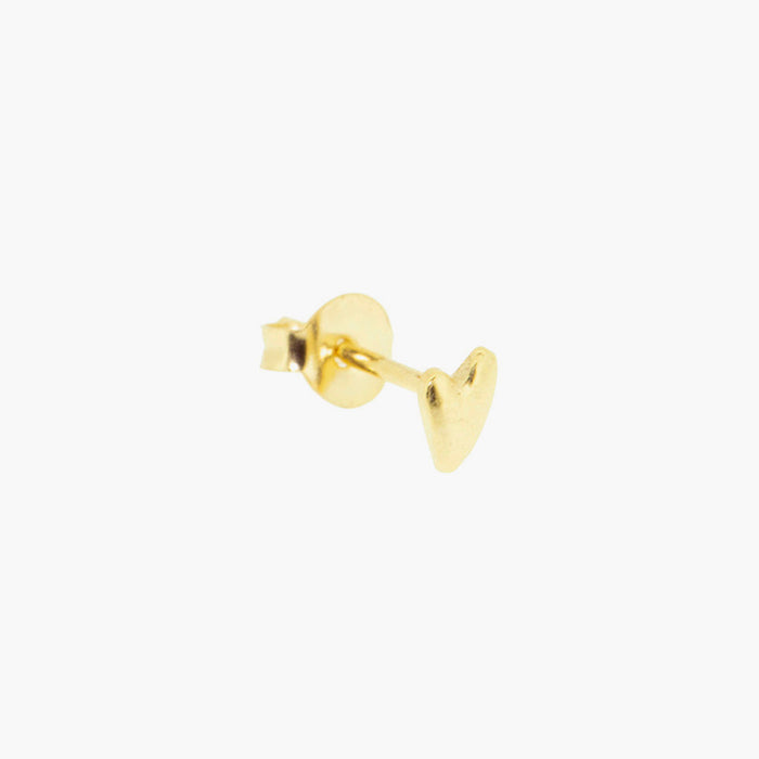 Forever Heart Stud Earring in 14K gold plated 925 sterling silver from BY1OAK
