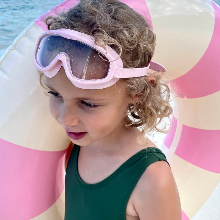 Petites Pommes Childrens Pink Swim Goggles - French Rose