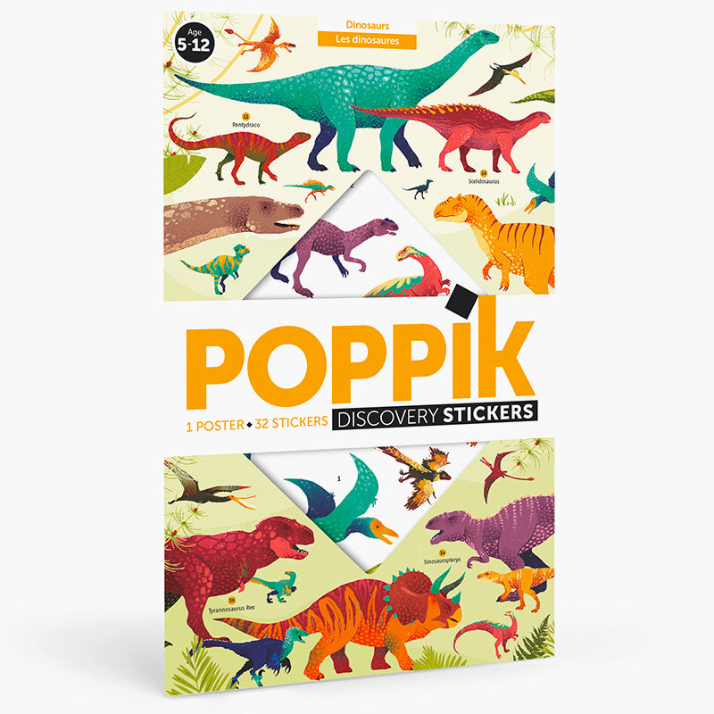 Dinosaurs as a sticker poster from Poppik