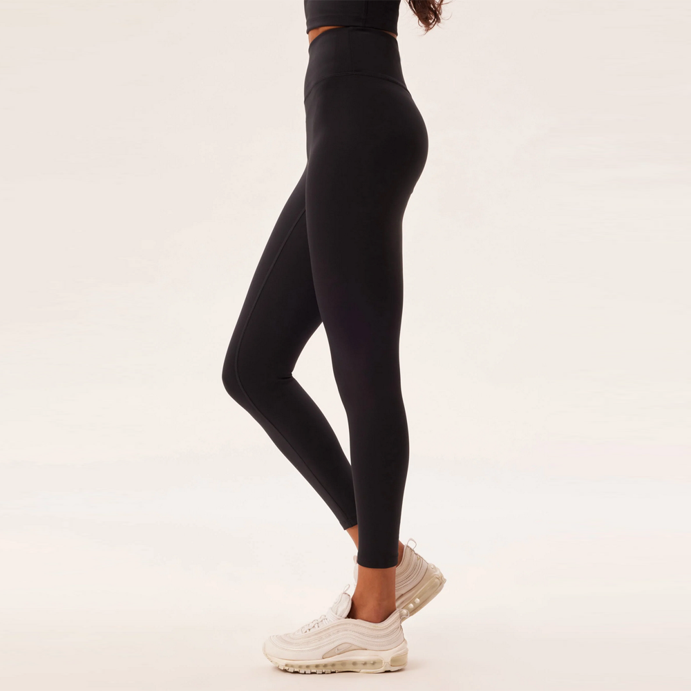 Girlfriend Collective Womens Luxe Long Leggings - Black, nike air jordan 1  mid black speckle
