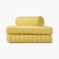 Bongusta Naram Striped Bath Towel - Bright Yellow