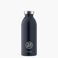 Stainless steel bottle Clima in deep blue from 24Bottles