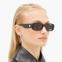 Le Specs UNREAL! Rectangular Sunglasses - Black