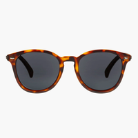Le Specs Bandwagon Round Sunglasses - MATTE TORT- BLU KAT