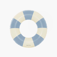 Pool float in white and light blue