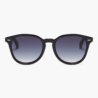 Round-shaped black sunglasses 