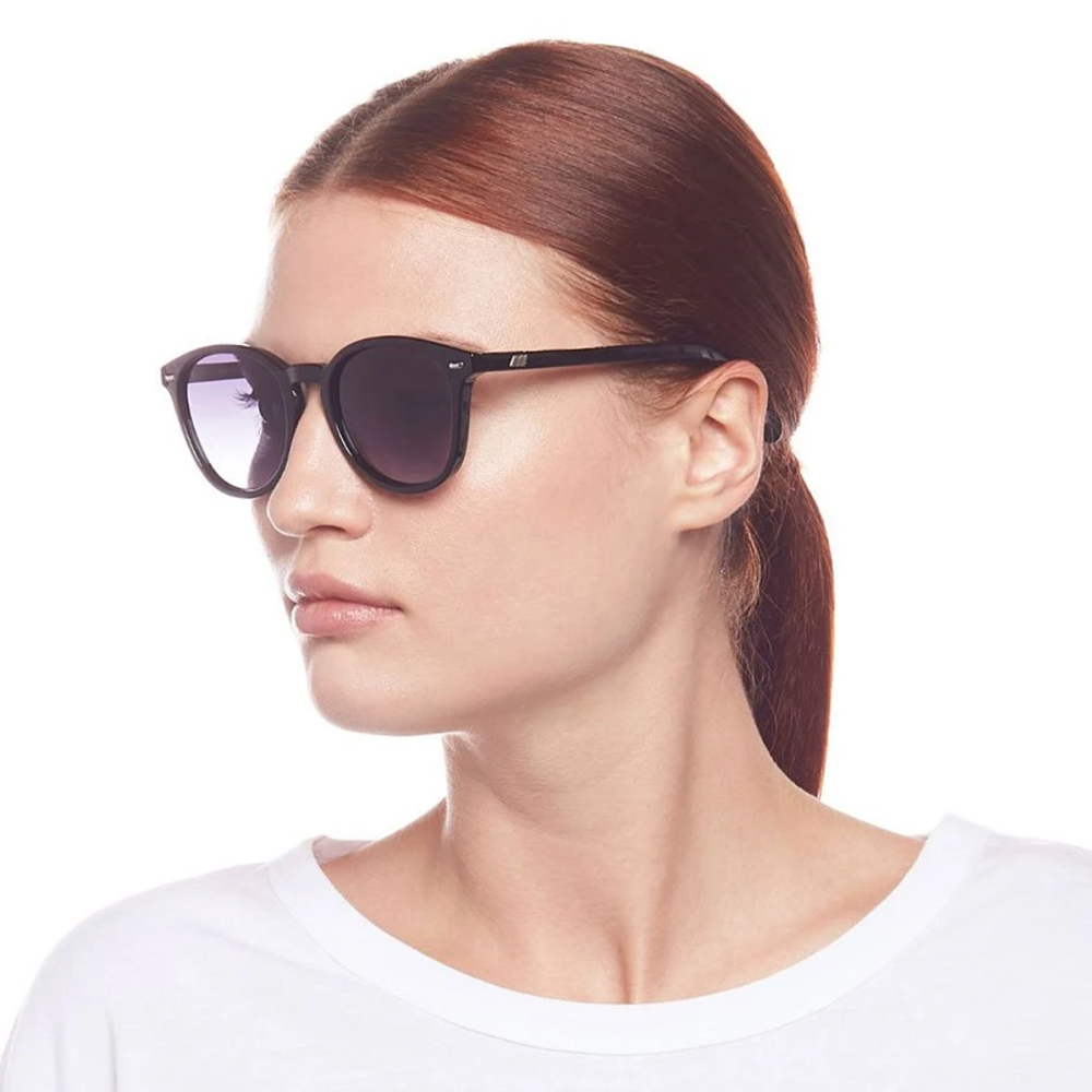 Bandwagon Round Sunglasses - BLACK SMOKE