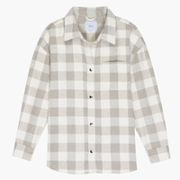 Rails  Flannel Plaid Shirt Jacket - IVORY