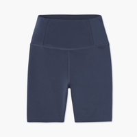 FLOAT bike shorts in midnight blue from Girlfriend Collective 