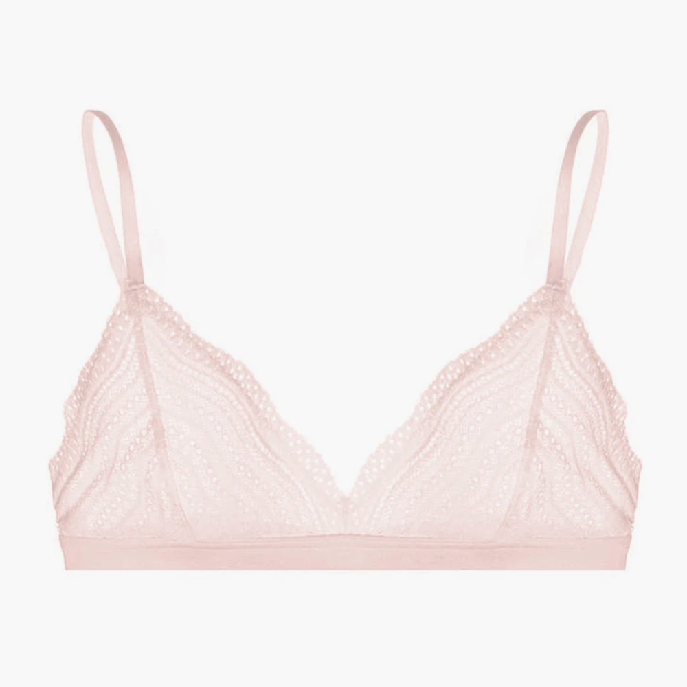 Dolce Bralette triangle-top bra in Ice Pink from Cosabella