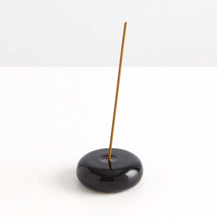 Maison Balzac Pebble Glass Incense Holder - Black