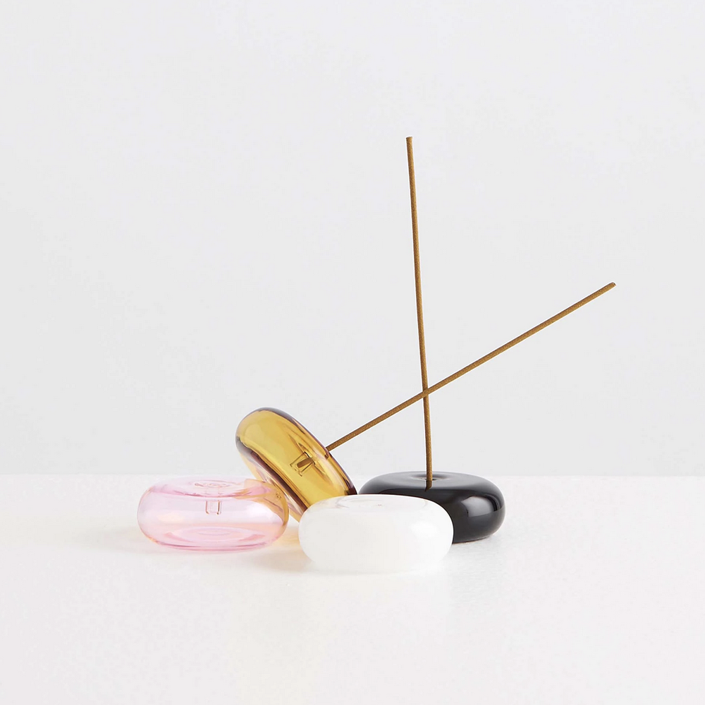 Pebble Incense Holder - Black