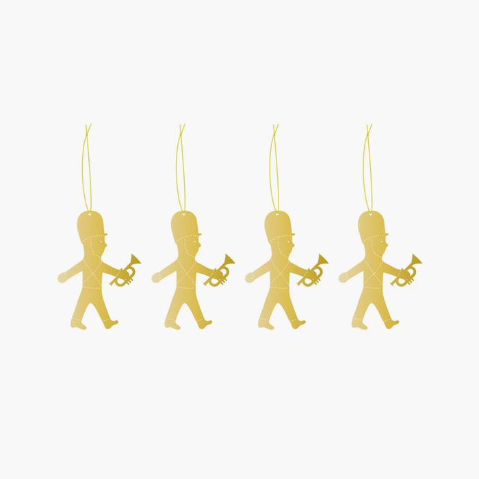 Brass drummerboy´s for hanging in Christmas-tree