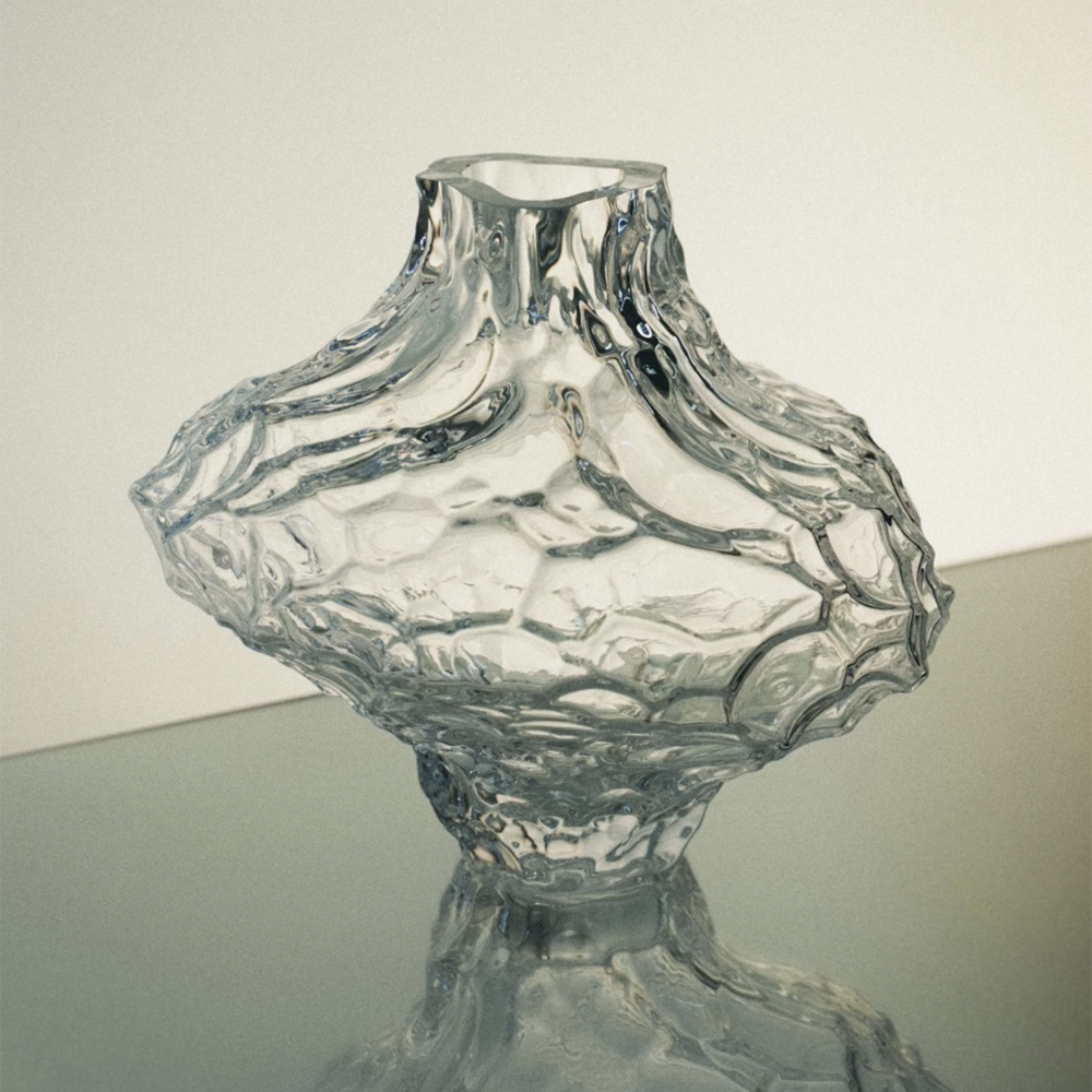 Canyon Clear Glass Vase - Large