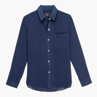 ELLIS Indigo blue  buttondown shirt in 100%cotton from Rails