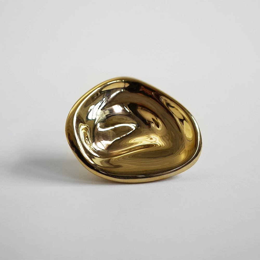 Ripple Knob - Small - Gold