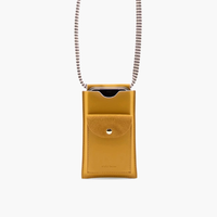 Honey Gold Vegan Leather Phone Pouch XL