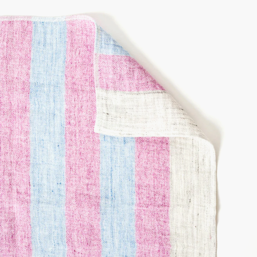 KONTEX Linen50 Striped Kitchen Towel - Pink