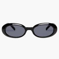 Le Specs WORK IT! Oval Sunglasses - Black