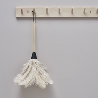 White Ostrich Feather Duster - 50 cm - from Redecker