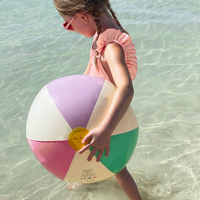 Petites Pommes Otto Inflatable Beach Ball - Pastel Colors